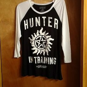 Hot topic 3/4 sleve supernatural t shirt